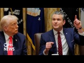 WATCH: Hegseth says he 'didn't stick around' after giving order for 1st boat strike on Sept. 2