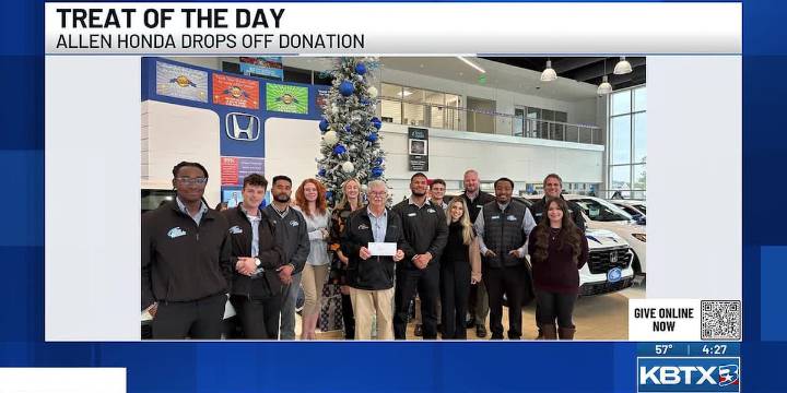 Treat of the Day: Allen Honda donates big to KBTX Food for Families Food Drive