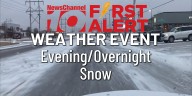 FIRST ALERT: Evening & overnight snow expected