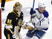 Karsen Chartier stymies former team as Sudbury Wolves defeat Sarnia