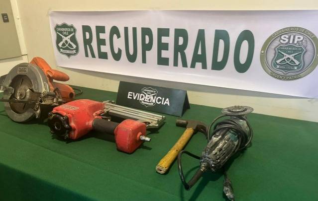 Detienen a sujeto que robó diversas herramientas desde una constructora en La Ligua