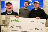 Army veteran Ed Bambas, 88, breaks down after receiving $1.77M check