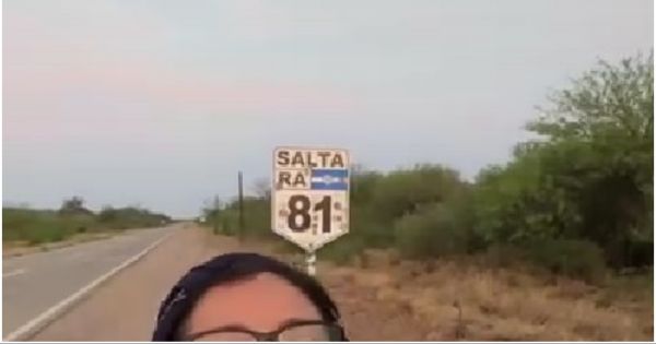 Famosa Influencer apareció en una ruta salteña a las 6 de la mañana: "Estoy aquí amaneciendo"