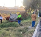 Tres mujeres resultan ilesas tras volcadura en la Texcoco