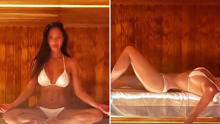 'Don't Cha' Wanna Score The Sexy Sauna Star In Her White Bikini?!