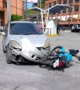 Motorizado resultó herido tras colisión en inmediaciones de centro comercial en Los Salias 