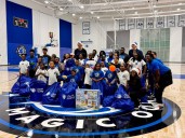 Orlando Magic bros. Franz and Moe Wagner surprise local kids
