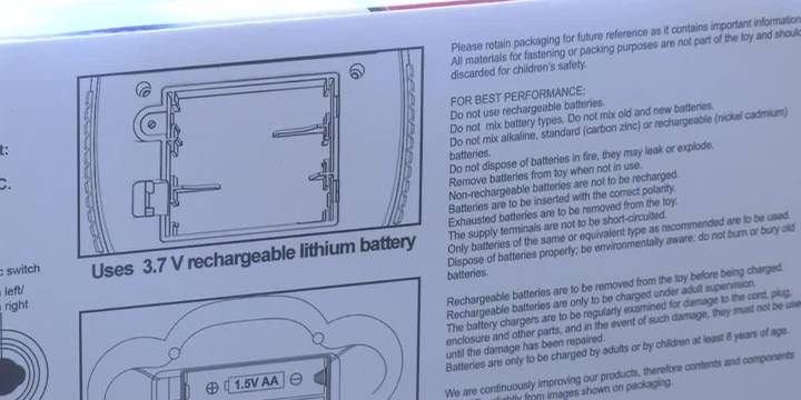 Safety advice regarding lithium batteries