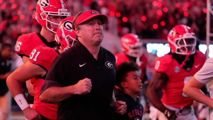 What is Kirby Smart's record with Georgia against Alabama football?