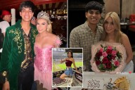 Texas A&M cheerleader Brianna Aguilera gleefully poses with boyfriend weeks before witnesses heard pair argue ahead of her fatal plunge