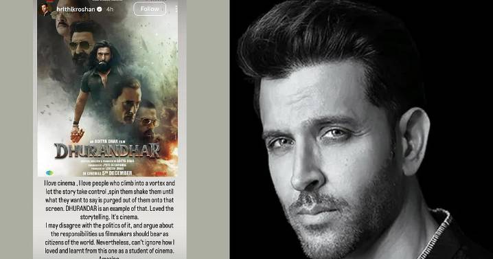 'Loved it': Hrithik Roshan reviews Dhurandhar on Instagram, appreciates its storytelling