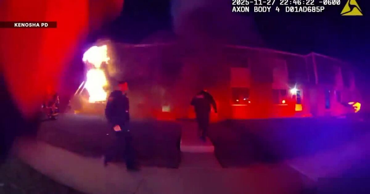 Body camera footage shows first responders' desperate attempts to save children in deadly Kenosha fire