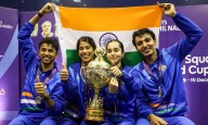 Squash World Cup: India beats Hong Kong, China, wins title for first time