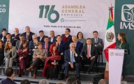 Asiste Mara Lezama a la 116 Asamblea del IMSS presidida por Claudia Sheinbaum