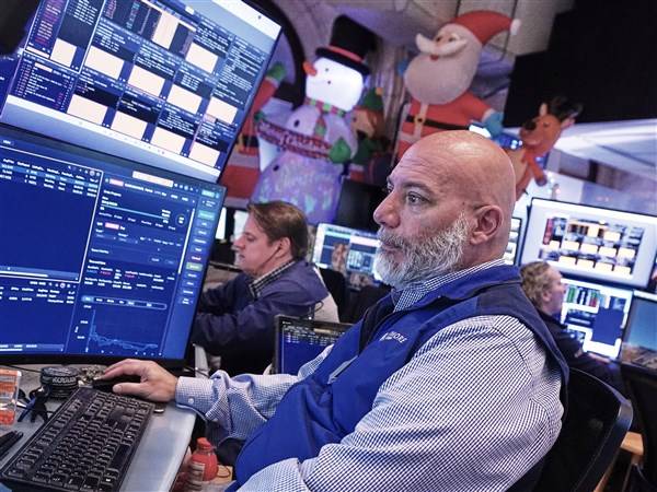 Wall Street holds steadier as bond yields and bitcoin stabilize