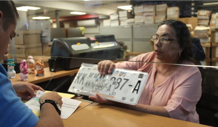 Recaudadoras amplían horarios para el trámite de canje de placas; plazo concluye este mes