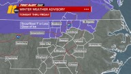 Wintry mix early Friday, ahead of cold rain
