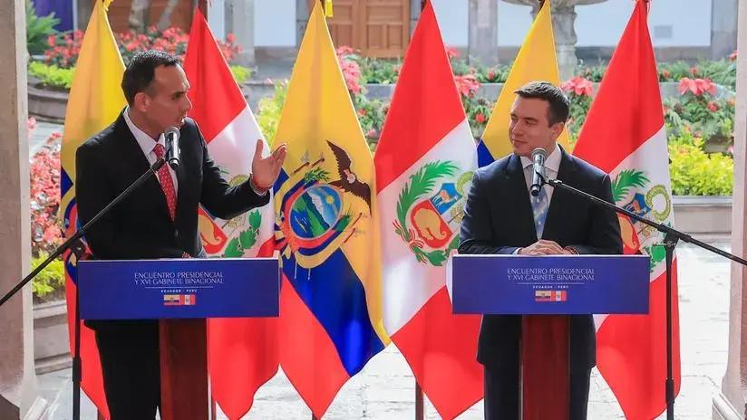 José Jerí y Daniel Noboa anuncian el reforzamiento de las fronteras entre ambos países con apoyo tecnológico