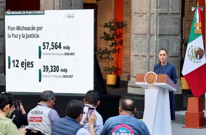 Ciudadanos reprueban a Sheinbaum en el manejo de la seguridad pública en Michoacán