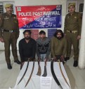 Three Arrested in Jammu For Possessing Sharp
