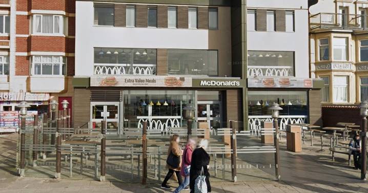Blackpool stabbing as police swarm McDonald's on promenade in daylight incident