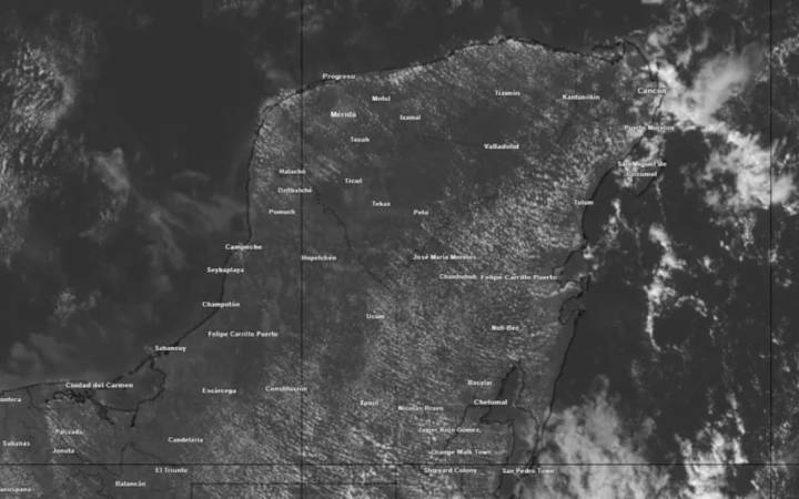 Pronóstico del clima Yucatán: Frente frío “Jabín” incrementará las lluvias y descenso de temperaturas
