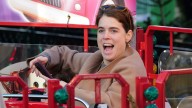 Princess Eugenie pictured with her mini me sons at Winter Wonderland as she brushes off family drama