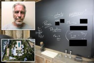 Read the eerie messages left on blackboard at Jeffrey Epstein's private island