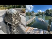 VIDEO: Sarasota police remove boat that was abandoned in Hudson Bayou for more than 3 years