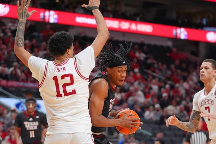 Brazile leads No. 17 Arkansas to 93-86 win over No. 16 Texas Tech in rematch of Sweet 16 game