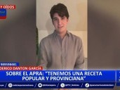Federico Dantón: Hijo de Alan García envió mensaje por elecciones internas del APRA