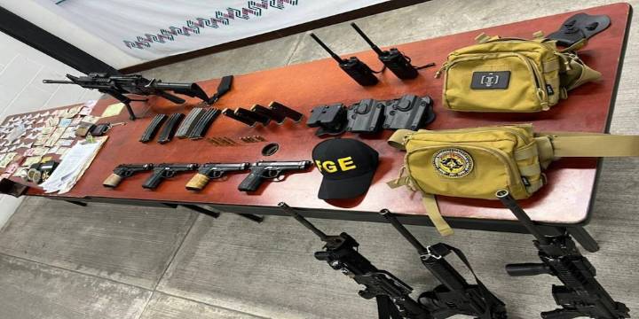 Caen cuatro presuntos miembros del Cártel de Sinaloa que se hacían pasar como agentes de la Fiscalía en Chiapas