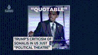 Trump’s criticism of Somalis in US just “political theatre”