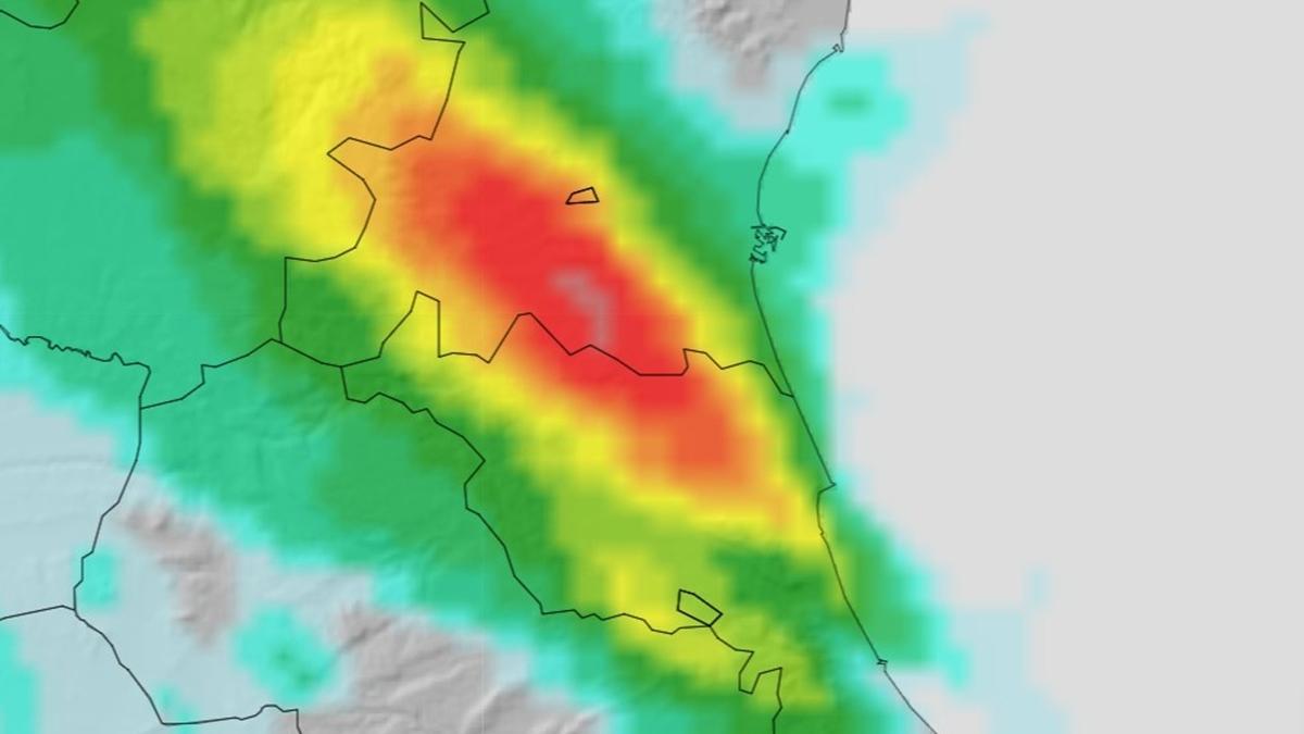 Valencia en alerta roja: lo peor a partir del mediodía y amenaza las comarcas del 29