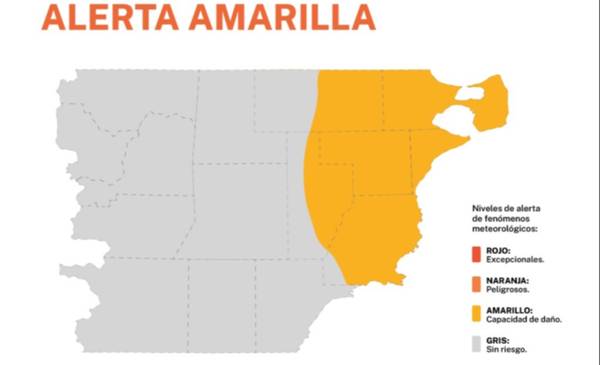 Alerta amarilla por tormentas en Chubut: qué se espera para este martes