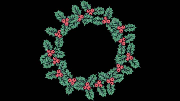 Build a winter wreath in virtual Sno-Isle Libraries acrylics workshop