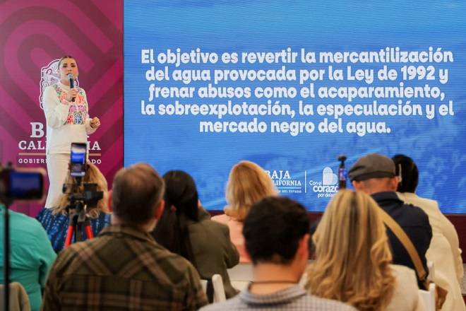 Asegura gobernadora que no habrá retiro de concesiones con Ley de Aguas