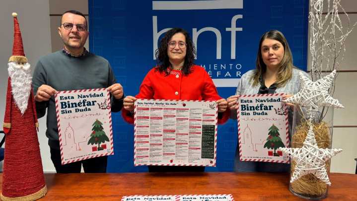 Binéfar arranca la programación navideña con las novedades de una pista de hielo y las campanadas infantiles