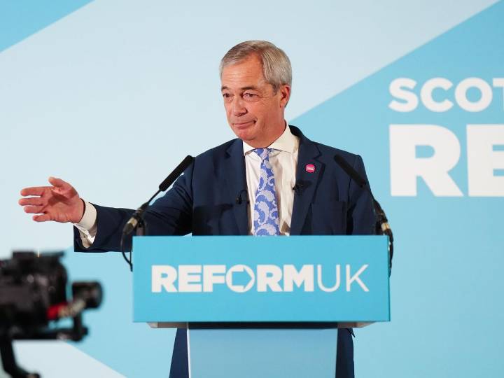 Police assessing allegations of Reform UK overspend in Farage election campaign