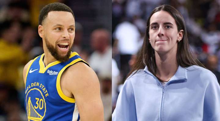 Stephen Curry Hits Unreal 100-Foot Shot In Warmups, But Caitlin Clark Isn’t Buying It [VIDEO]