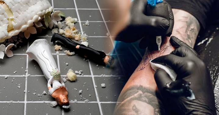 ¿Radical decisión? Novia cancela su boda porque su prometido se negó a borrar tatuaje de su exesposa fallecida