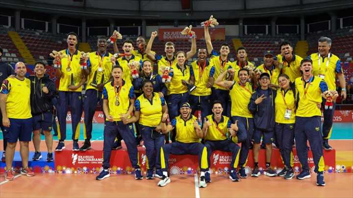 El voleibol colombiano se coronó campeón en los Juegos Bolivarianos Ayacucho