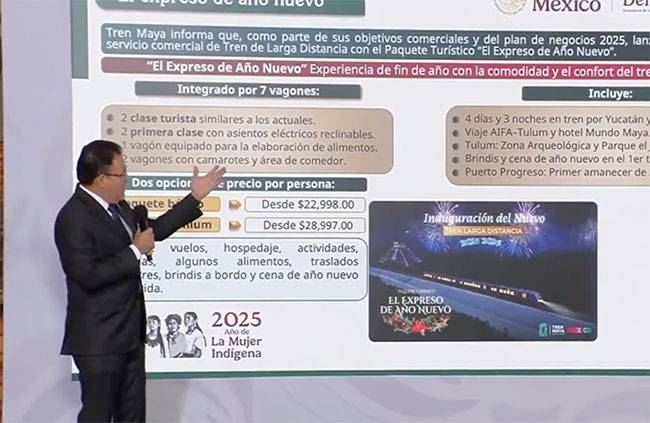 Tren Maya de Larga Distancia arrancará este diciembre con 15 meses de retraso