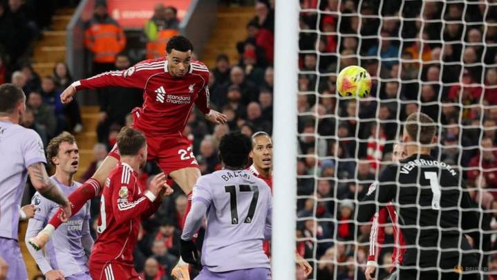 Liverpool's Ekitike scores twice, Salah gets warm reception in win over Brighton