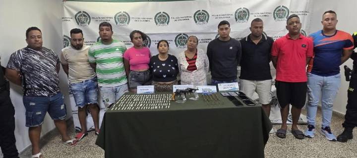 En allanamiento en La Luz, capturan a 10 presuntos integrantes de ‘Los Papalópez’