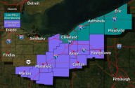 Lake-effect snow warning, winter weather advisories in effect across Northeast Ohio