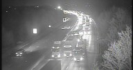 M6 traffic live as multi-vehicle collision leads to long queues
