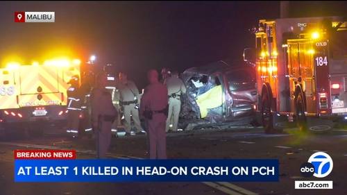 At least 1 killed in head-on crash on Pacific Coast Highway in Malibu
