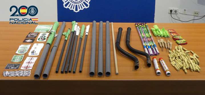 La Policía evita una pelea concertada entre un centenar de ultras antes del partido entre el C.F. Talavera y C.P. Cacereño