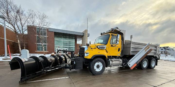 NDOT visits Schoo Middle School with newly named ‘Alice Scooper’ snowplow